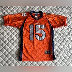 Denver Broncos Tim Tebow #15 Jersey Reebok Size Youth Large Stitched Sewn Orange